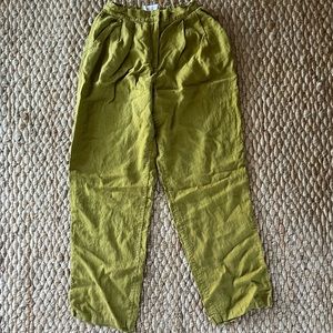 Pavietra Linen Trousers green XXS